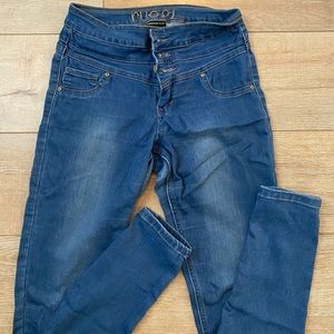 High Waist Denim Skinny Jeans